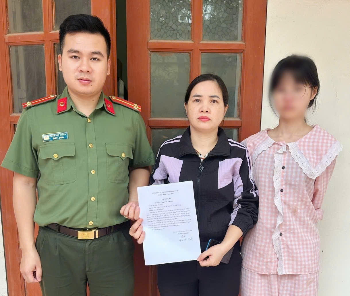 Công an xã Vĩnh Am kịp thời tìm thấy cháu bé 15 tuổi bỏ nhà đi chỉ sau 3 giờ tiếp nhận tin báo